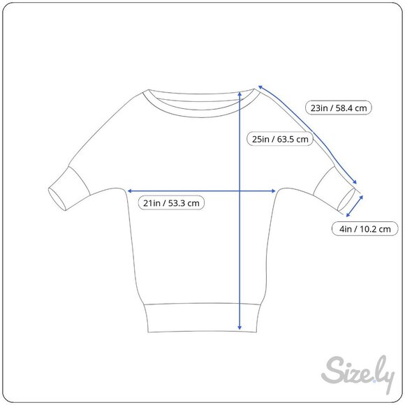 Moth Cowl Turtleneck Sweater‎ Knitted Fabric 3/4 Sleeves Bright Marine Blue W M - Picture 7 of 7